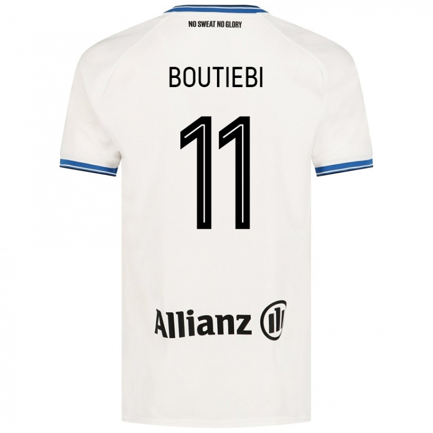 Heren Rania Boutiebi #11 Wit Uitshirt Uittenue 2024/25 T-Shirt