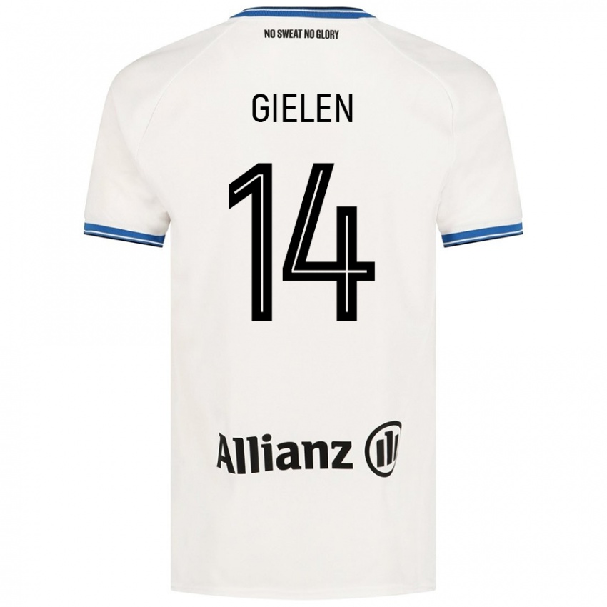 Heren Sterre Gielen #14 Wit Uitshirt Uittenue 2024/25 T-Shirt