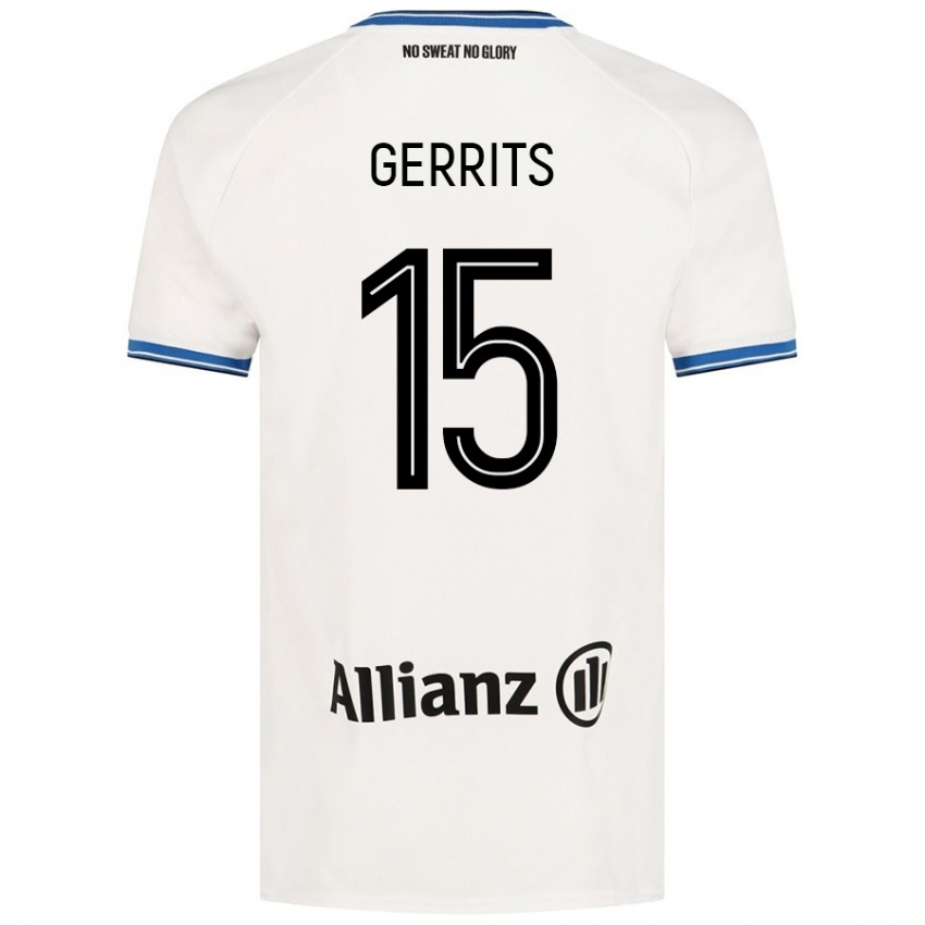 Heren Melanie Gerrits #15 Wit Uitshirt Uittenue 2024/25 T-Shirt