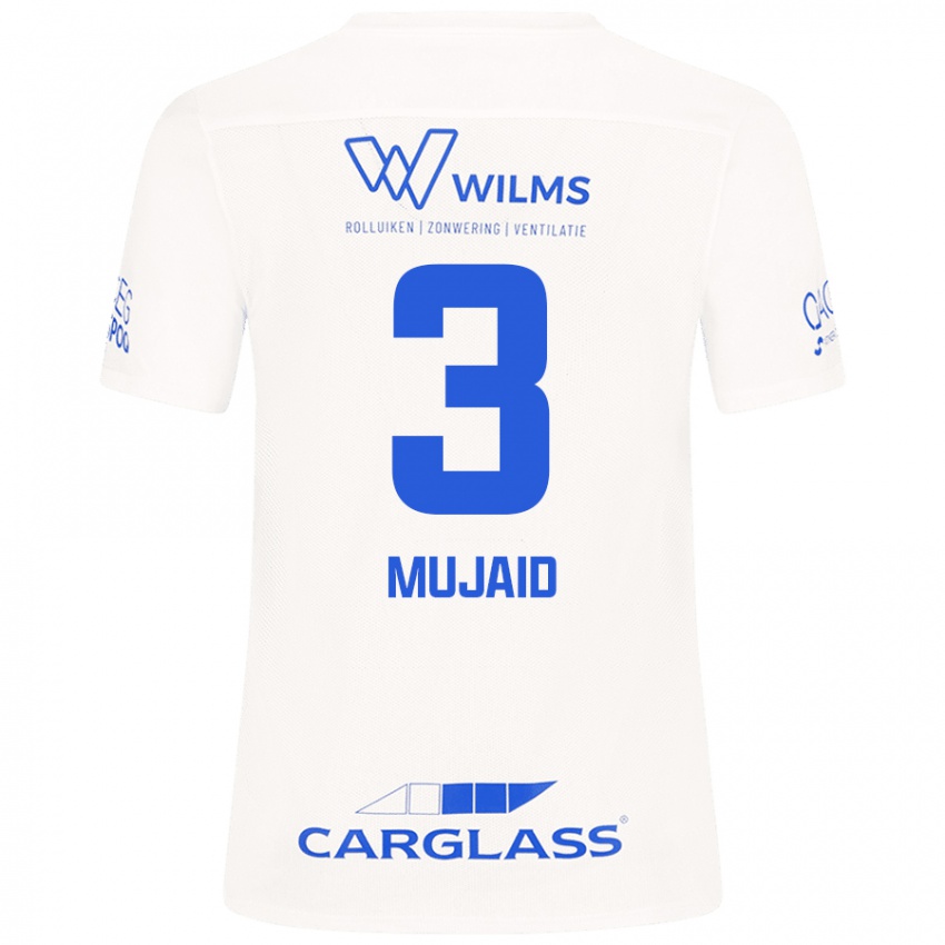 Heren Mujaid Sadick #3 Wit Uitshirt Uittenue 2024/25 T-Shirt