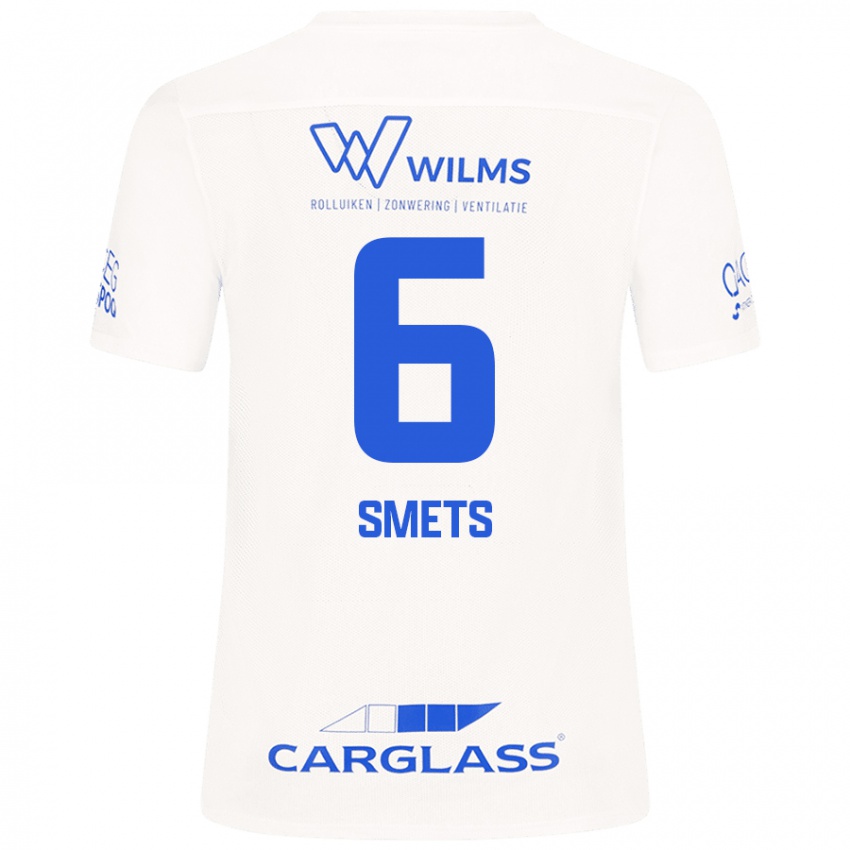 Heren Matte Smets #6 Wit Uitshirt Uittenue 2024/25 T-Shirt