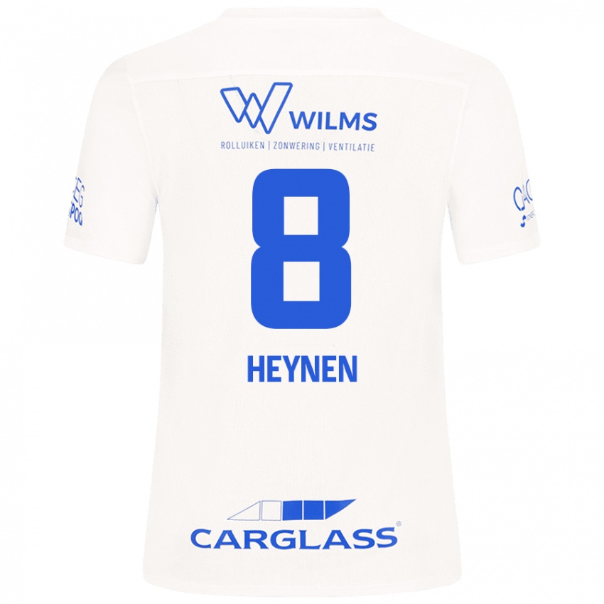 Heren Bryan Heynen #8 Wit Uitshirt Uittenue 2024/25 T-Shirt