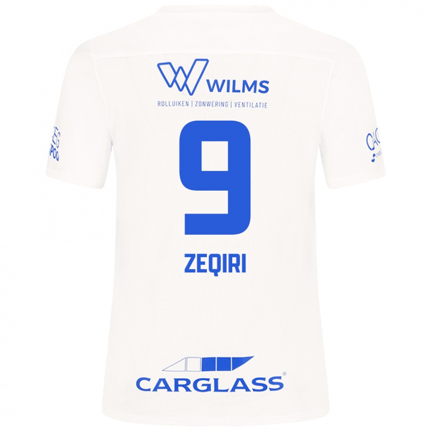 Heren Andi Zeqiri #9 Wit Uitshirt Uittenue 2024/25 T-Shirt