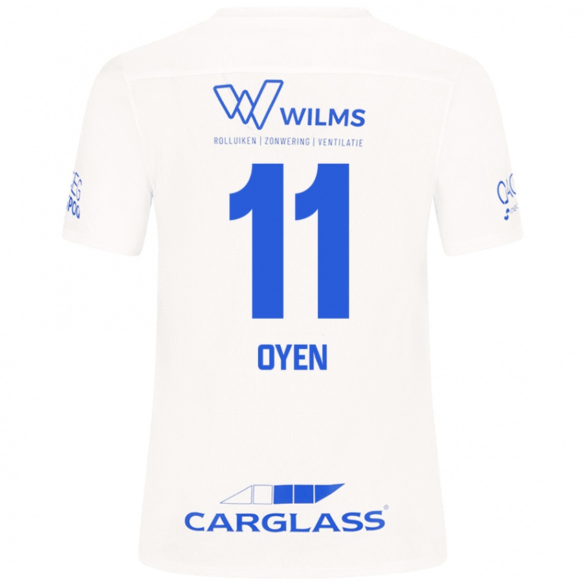 Heren Luca Oyen #11 Wit Uitshirt Uittenue 2024/25 T-Shirt