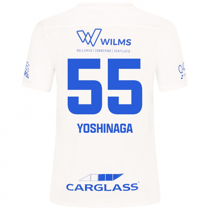 Heren Yumeki Yoshinaga #55 Wit Uitshirt Uittenue 2024/25 T-Shirt