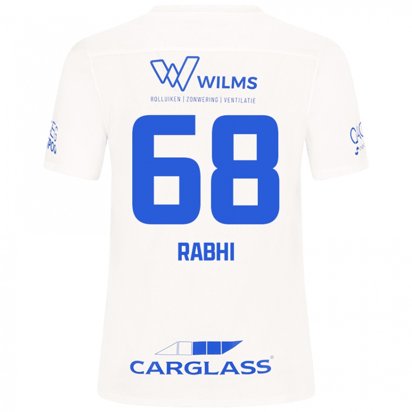 Heren Ayman Rabhi #68 Wit Uitshirt Uittenue 2024/25 T-Shirt