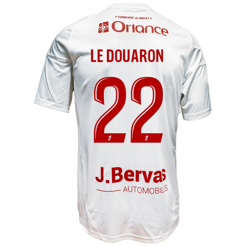 Heren Jérémy Le Douaron #22 Wit Rood Uitshirt Uittenue 2024/25 T-Shirt