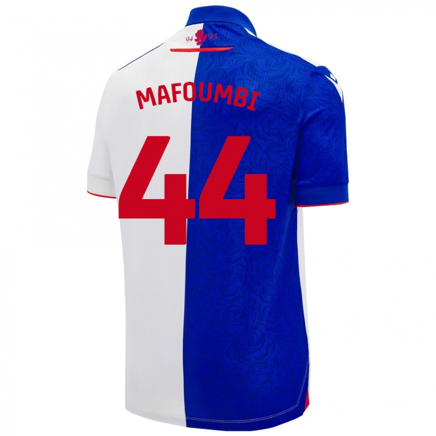 Dames Exaucé Mafoumbi #44 Hemelsblauw Wit Thuisshirt Thuistenue 2024/25 T-Shirt