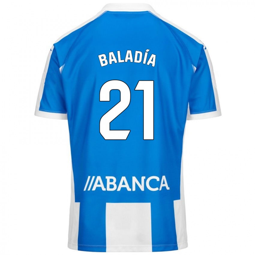 Dames Álvaro Baladía #21 Blauw Wit Thuisshirt Thuistenue 2024/25 T-Shirt