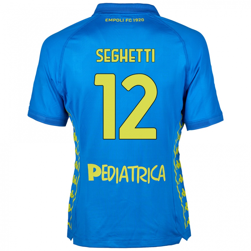 Dames Jacopo Seghetti #12 Blauw Thuisshirt Thuistenue 2024/25 T-Shirt