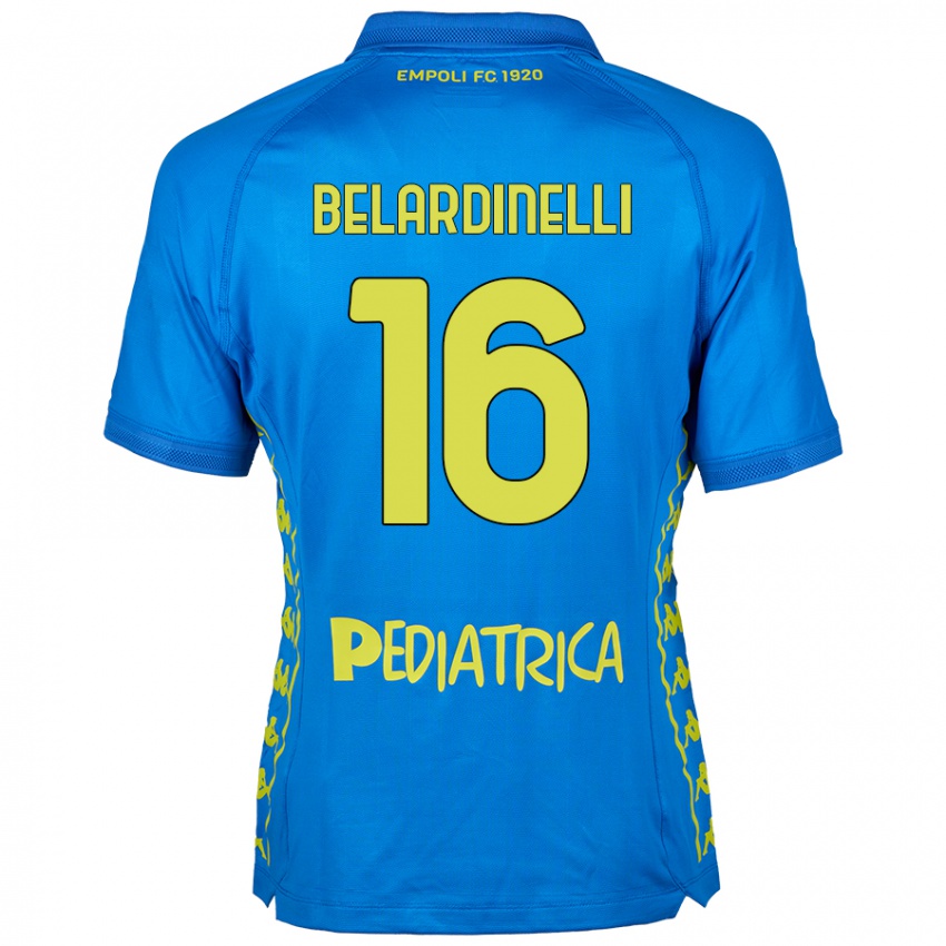 Dames Luca Belardinelli #16 Blauw Thuisshirt Thuistenue 2024/25 T-Shirt