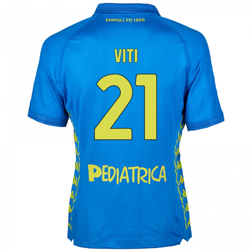 Dames Mattia Viti #21 Blauw Thuisshirt Thuistenue 2024/25 T-Shirt