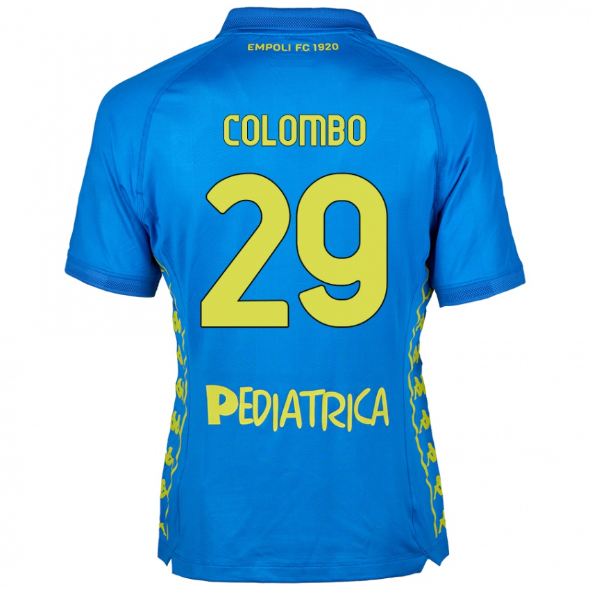 Dames Lorenzo Colombo #29 Blauw Thuisshirt Thuistenue 2024/25 T-Shirt