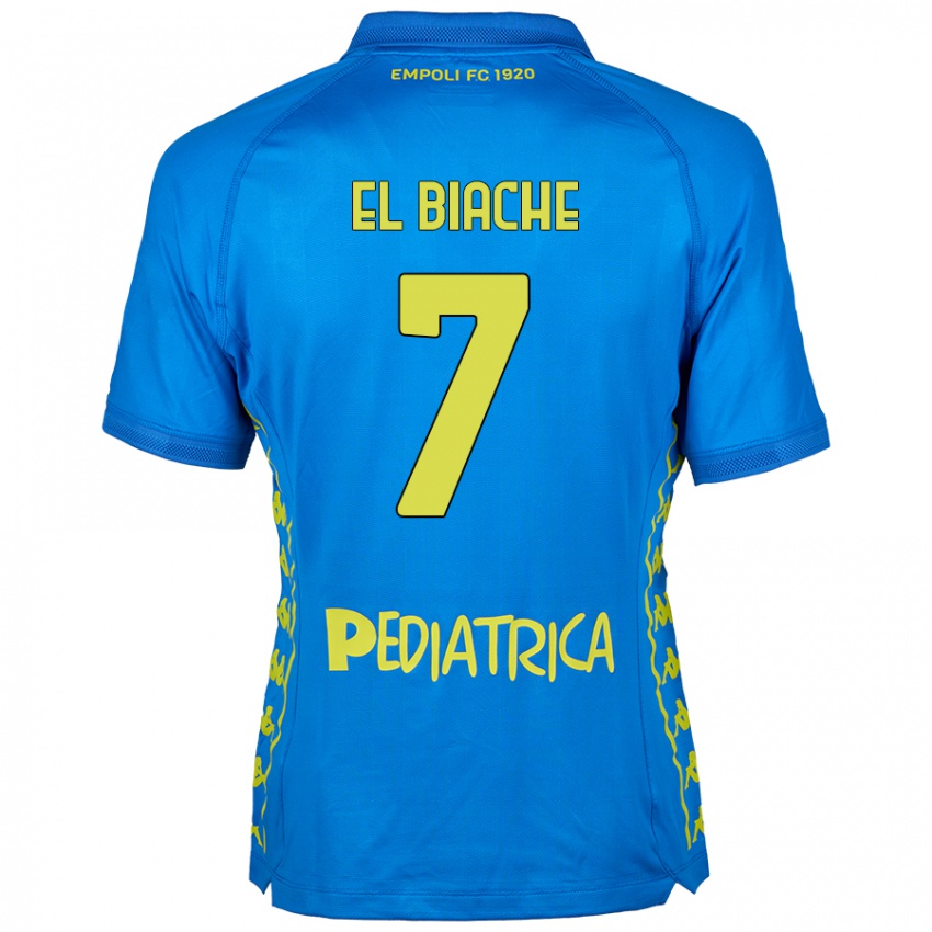 Dames Noah El Biache #7 Blauw Thuisshirt Thuistenue 2024/25 T-Shirt