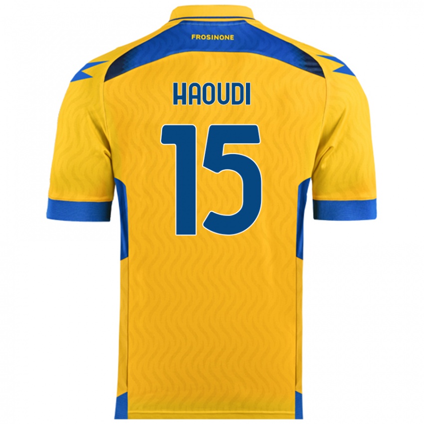 Dames Hamza Haoudi #15 Geel Thuisshirt Thuistenue 2024/25 T-Shirt