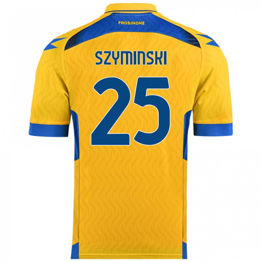 Dames Przemyslaw Szyminski #25 Geel Thuisshirt Thuistenue 2024/25 T-Shirt