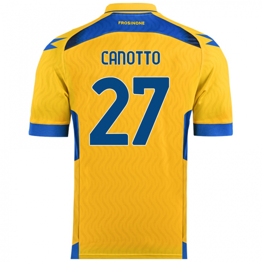 Dames Luigi Canotto #27 Geel Thuisshirt Thuistenue 2024/25 T-Shirt