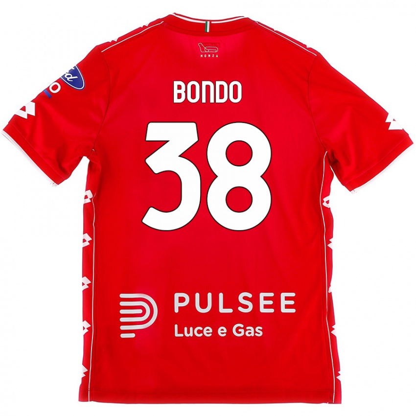 Dames Warren Bondo #38 Rood Wit Thuisshirt Thuistenue 2024/25 T-Shirt