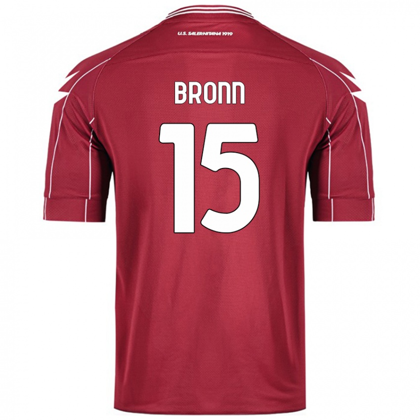 Dames Dylan Bronn #15 Bordeauxrood Thuisshirt Thuistenue 2024/25 T-Shirt