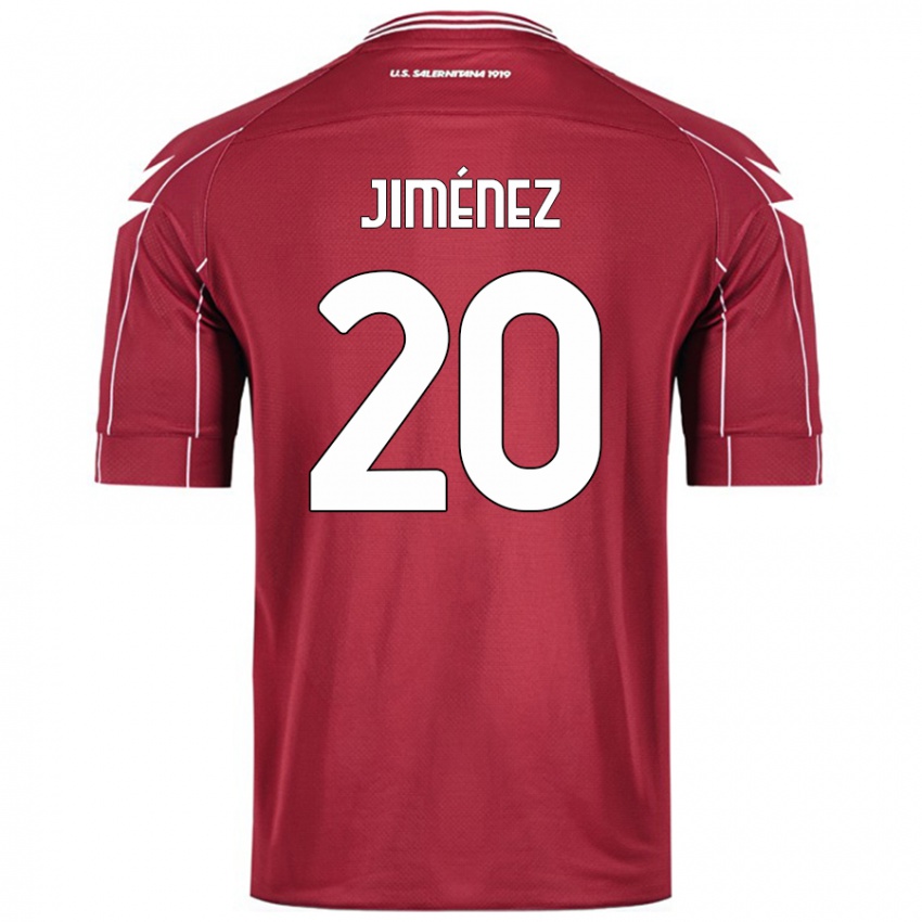 Dames Kaleb Jiménez #20 Bordeauxrood Thuisshirt Thuistenue 2024/25 T-Shirt