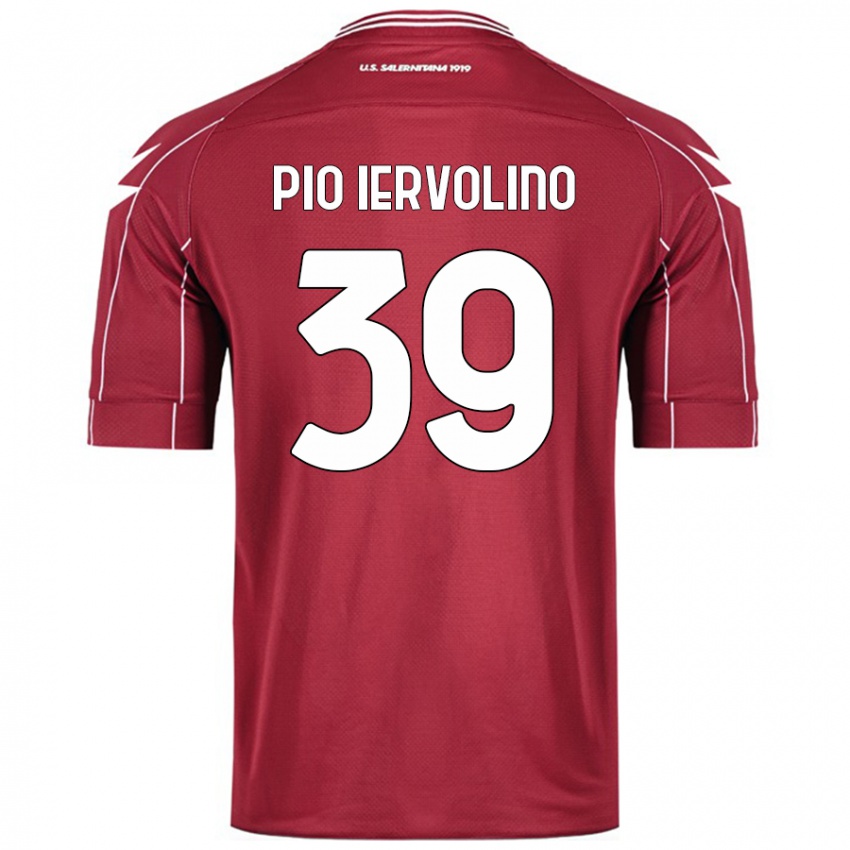 Dames Antonio Pio Iervolino #39 Bordeauxrood Thuisshirt Thuistenue 2024/25 T-Shirt