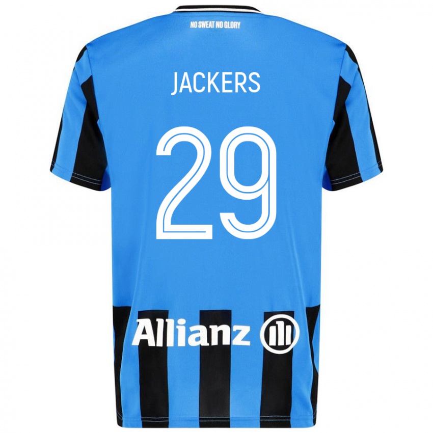 Dames Nordin Jackers #29 Hemelsblauw Zwart Thuisshirt Thuistenue 2024/25 T-Shirt