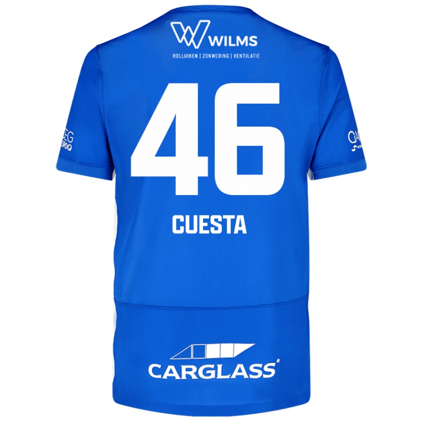 Dames Carlos Cuesta #46 Blauw Thuisshirt Thuistenue 2024/25 T-Shirt