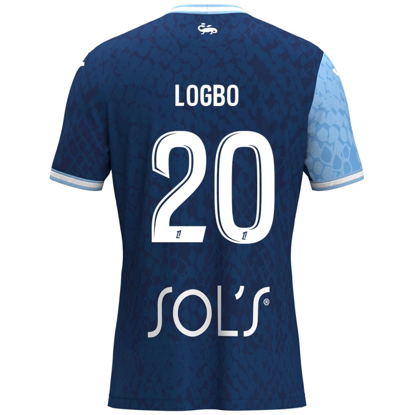 Dames Andy Logbo #20 Hemelsblauw Donkerblauw Thuisshirt Thuistenue 2024/25 T-Shirt