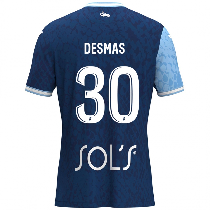 Dames Arthur Desmas #30 Hemelsblauw Donkerblauw Thuisshirt Thuistenue 2024/25 T-Shirt