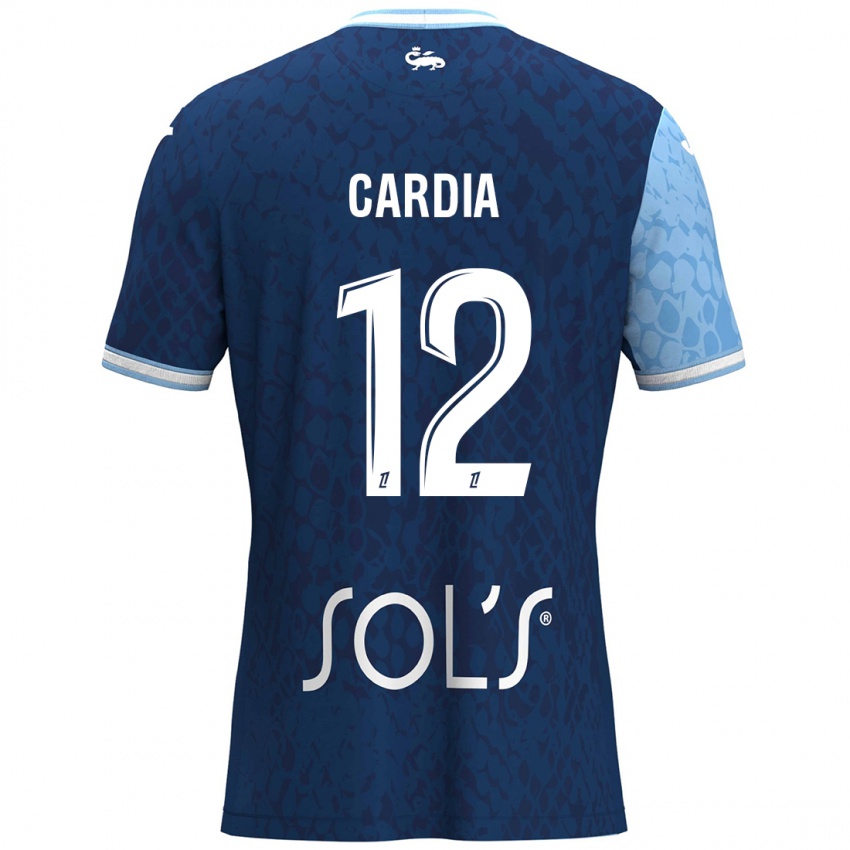 Dames Mickaëla Cardia #12 Hemelsblauw Donkerblauw Thuisshirt Thuistenue 2024/25 T-Shirt