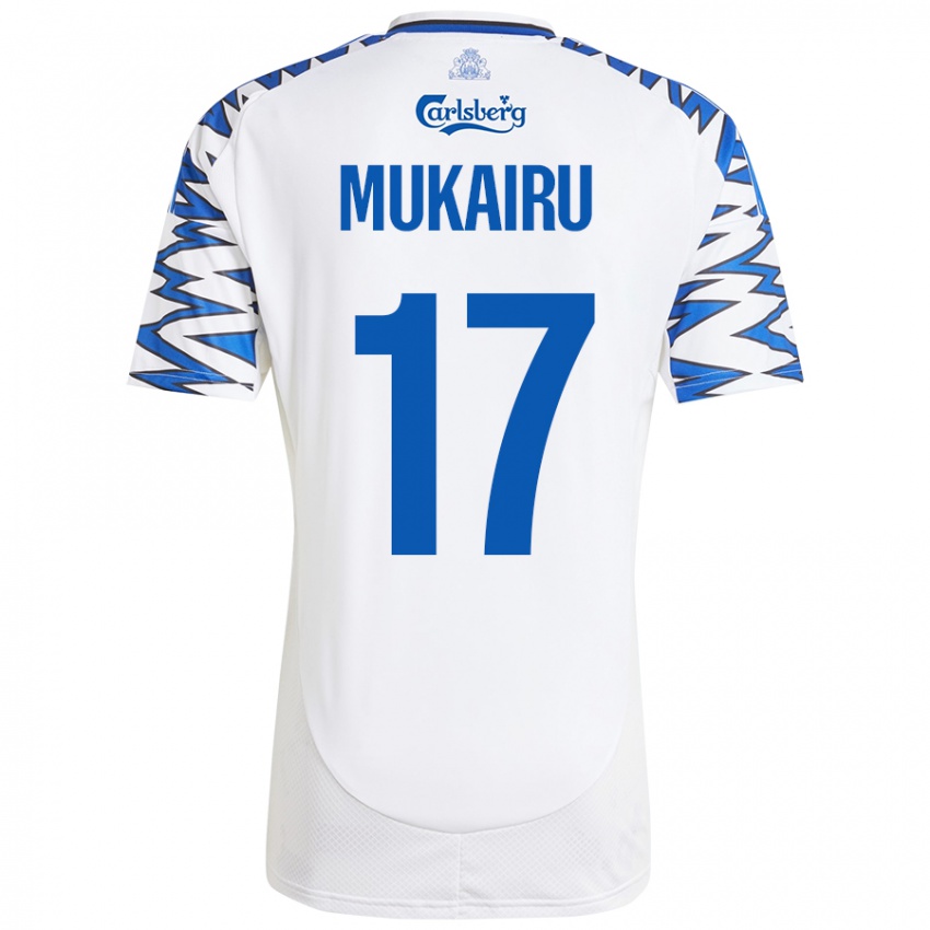 Dames Paul Mukairu #17 Wit Hemelsblauw Thuisshirt Thuistenue 2024/25 T-Shirt