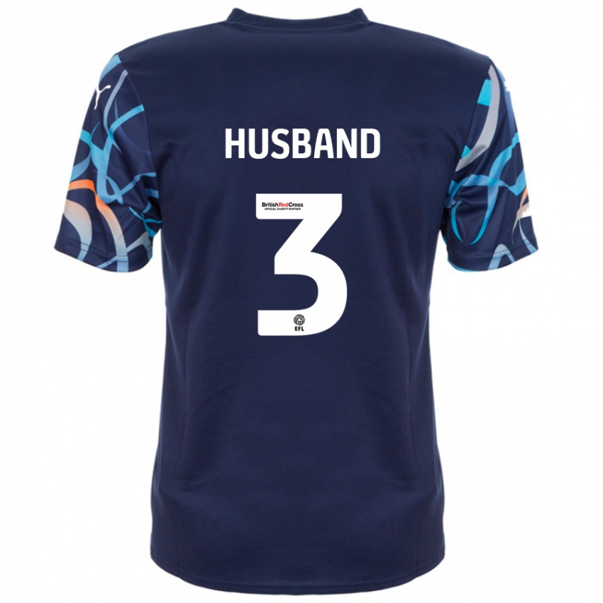 Dames James Husband #3 Marineblauw Uitshirt Uittenue 2024/25 T-Shirt