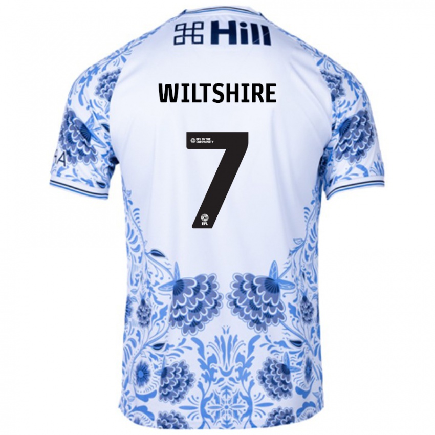 Dames Sarah Wiltshire #7 Wit Blauw Uitshirt Uittenue 2024/25 T-Shirt