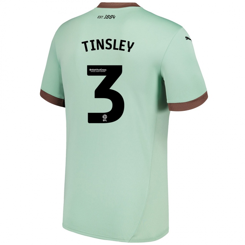 Dames Megan Tinsley #3 Lichtgroen Uitshirt Uittenue 2024/25 T-Shirt