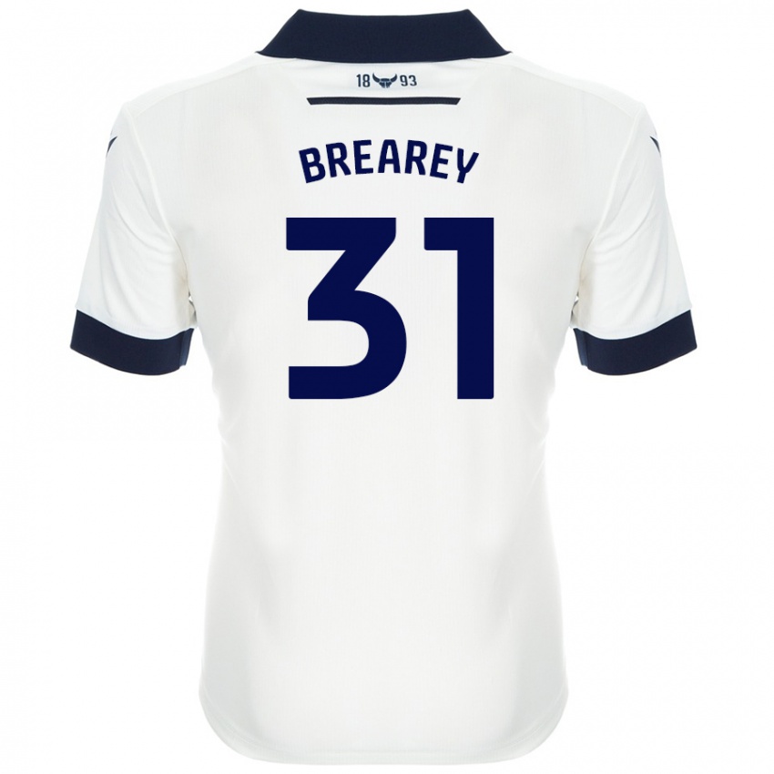 Dames Eddie Brearey #31 Wit Marineblauw Uitshirt Uittenue 2024/25 T-Shirt