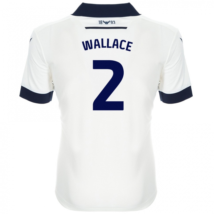 Dames Emily Wallace #2 Wit Marineblauw Uitshirt Uittenue 2024/25 T-Shirt