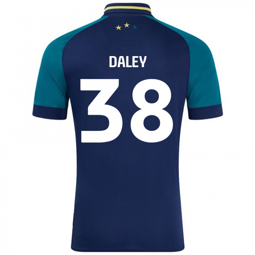 Dames Luke Daley #38 Marineblauw Donkergroen Uitshirt Uittenue 2024/25 T-Shirt