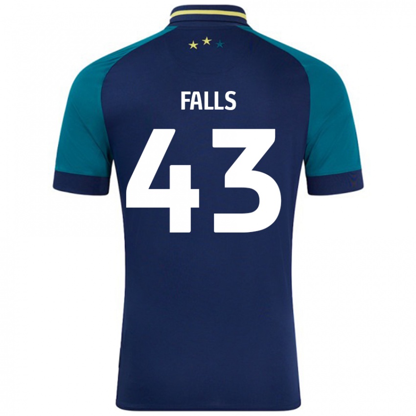 Dames Conor Falls #43 Marineblauw Donkergroen Uitshirt Uittenue 2024/25 T-Shirt