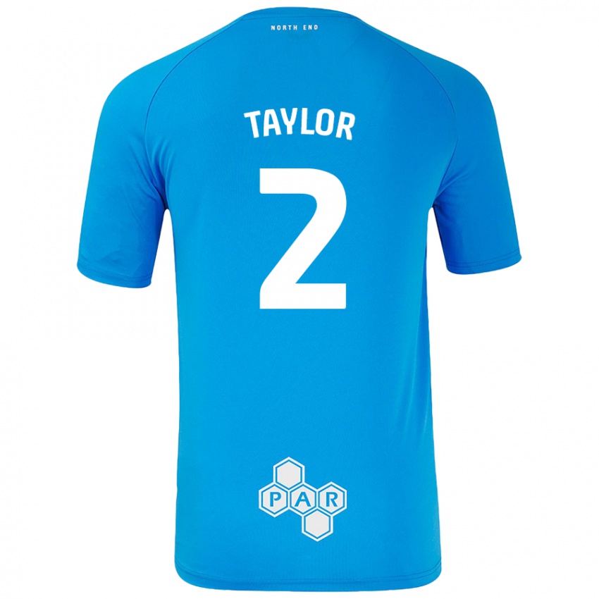 Dames Alex Taylor #2 Hemelsblauw Uitshirt Uittenue 2024/25 T-Shirt