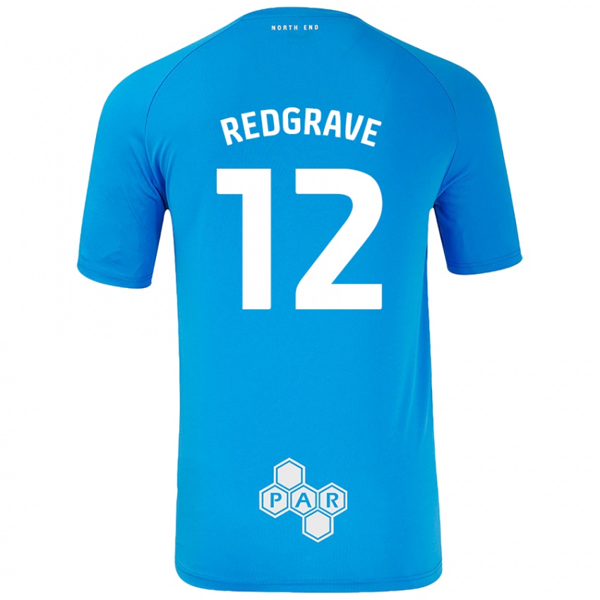 Dames Jodie Redgrave #12 Hemelsblauw Uitshirt Uittenue 2024/25 T-Shirt