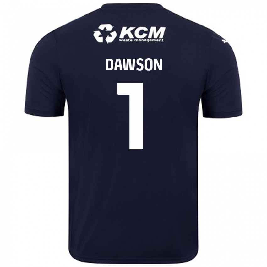 Dames Cameron Dawson #1 Marineblauw Uitshirt Uittenue 2024/25 T-Shirt