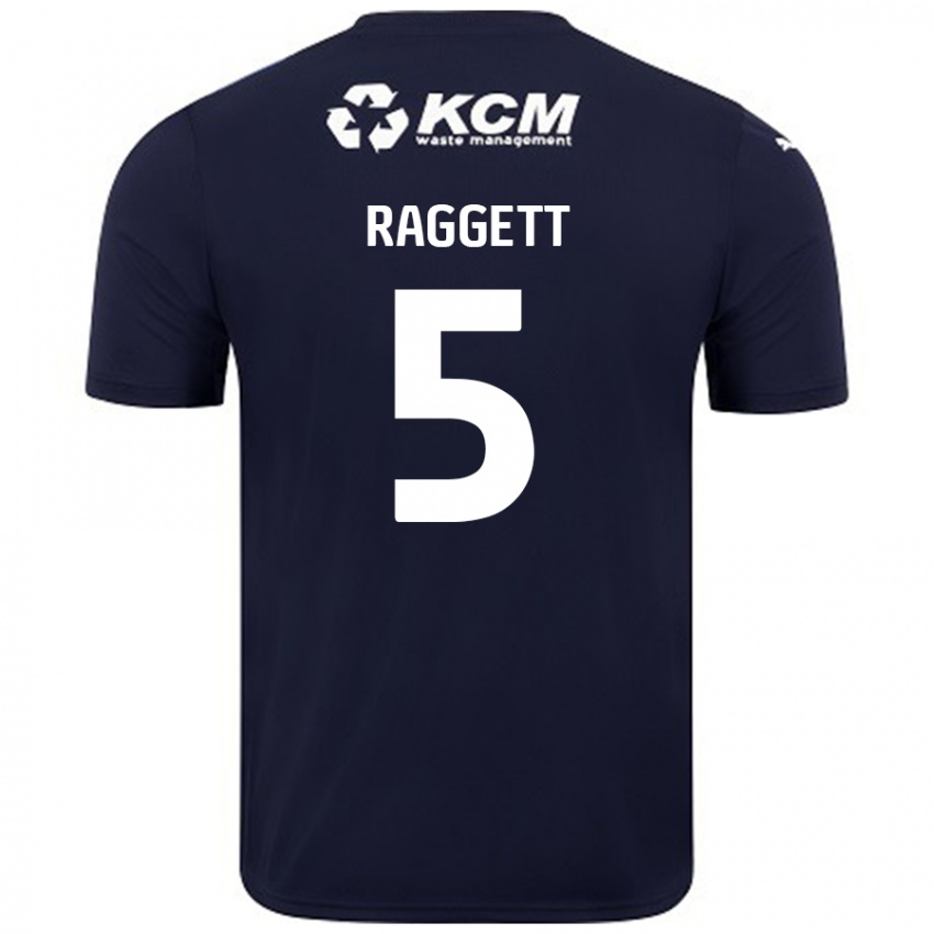 Dames Sean Raggett #5 Marineblauw Uitshirt Uittenue 2024/25 T-Shirt