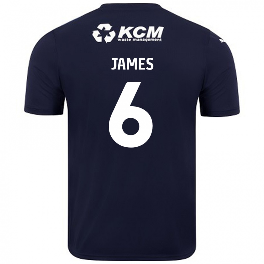 Dames Reece James #6 Marineblauw Uitshirt Uittenue 2024/25 T-Shirt