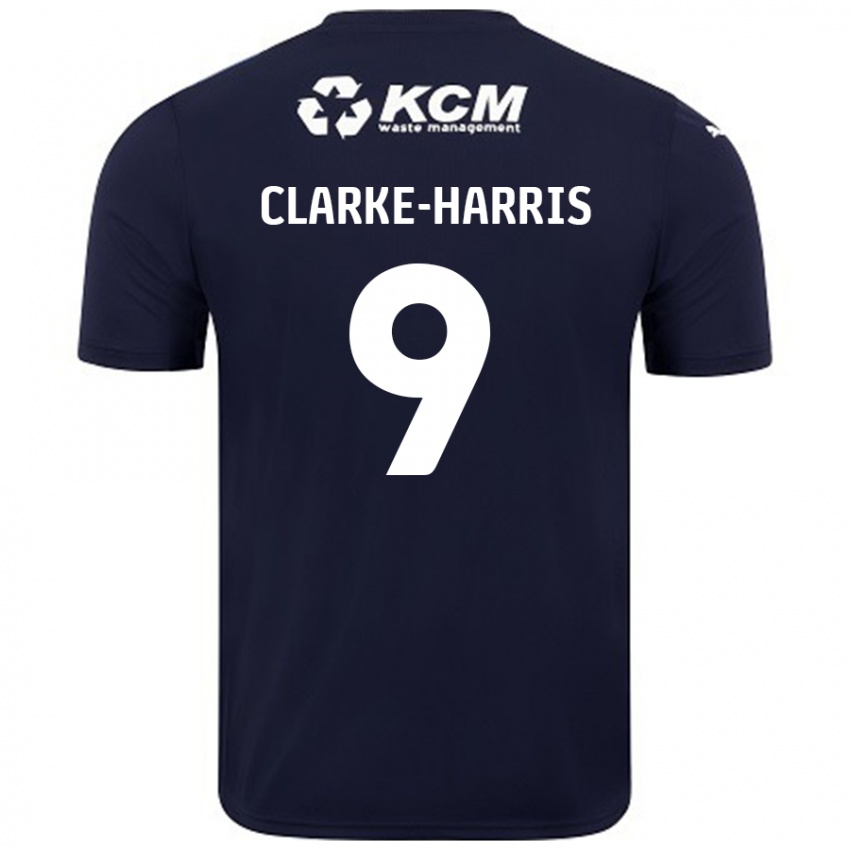 Dames Jonson Clarke-Harris #9 Marineblauw Uitshirt Uittenue 2024/25 T-Shirt