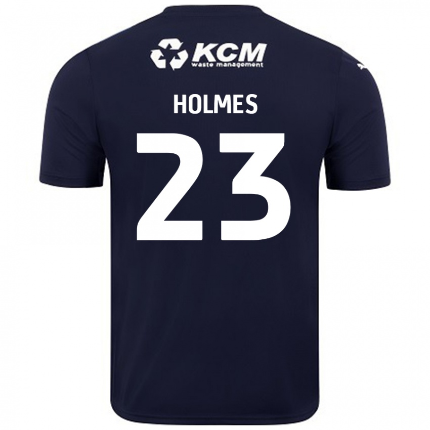 Dames Jack Holmes #23 Marineblauw Uitshirt Uittenue 2024/25 T-Shirt