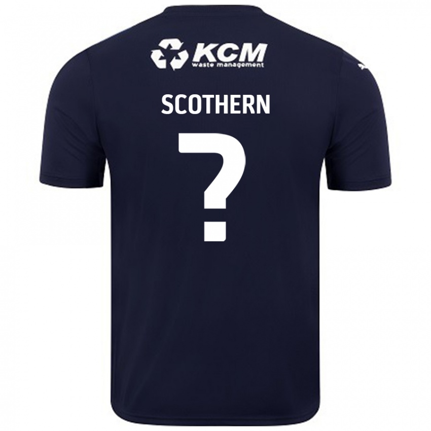 Dames Ben Scothern #0 Marineblauw Uitshirt Uittenue 2024/25 T-Shirt