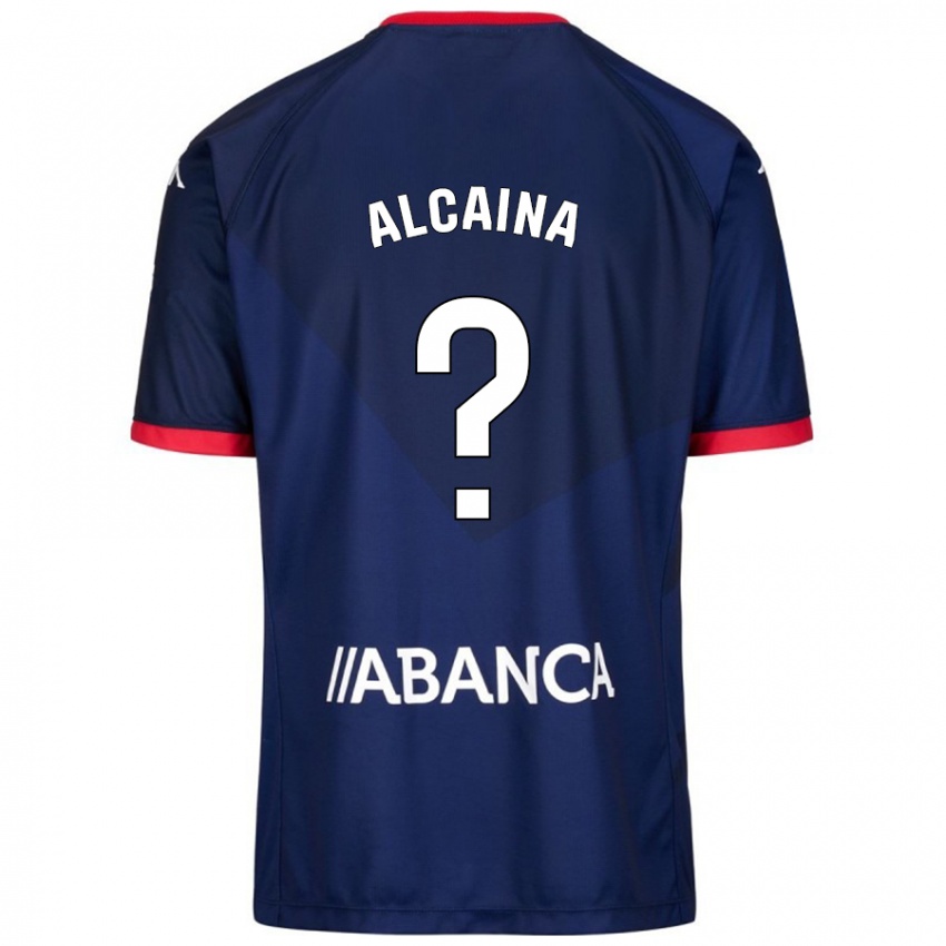 Dames Raúl Alcaina #0 Marineblauw Uitshirt Uittenue 2024/25 T-Shirt