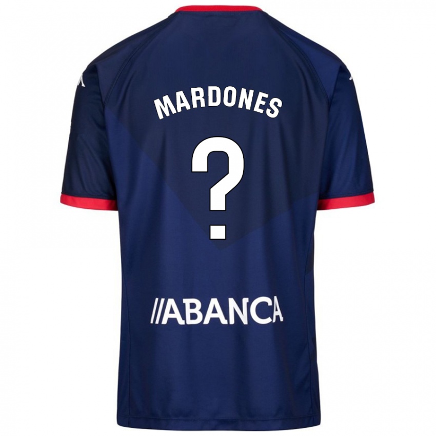 Dames Alvaro Mardones #0 Marineblauw Uitshirt Uittenue 2024/25 T-Shirt