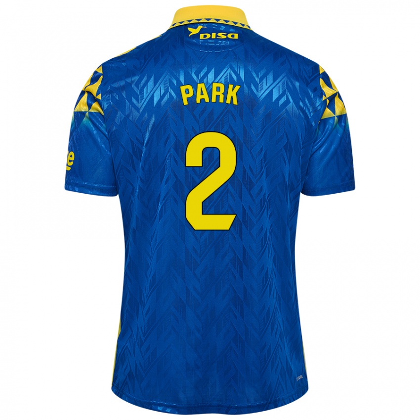 Dames Marvin Park #2 Blauw Geel Uitshirt Uittenue 2024/25 T-Shirt