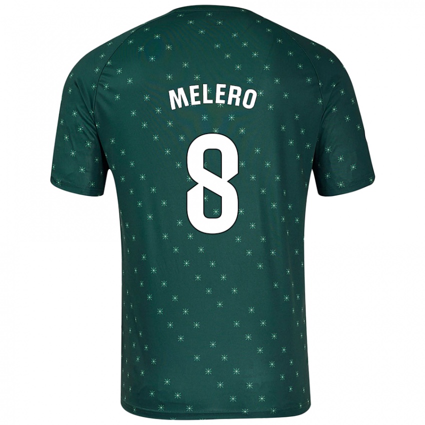 Dames Gonzalo Melero #8 Donkergroen Uitshirt Uittenue 2024/25 T-Shirt